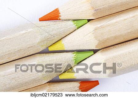 Stock Image - Coloured pencils. Fotosearch