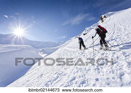 Cross-country skiers ascending the Staudenberg Joechl mountain pass in Ridnaun above Schneeberg, Sterzing, overlooking the Staudenberg Joechl mountain pass, Alto Adige, Italy, Europe View Large Photo Image Stock Image - Cross-country skiers ascending the Staudenberg Joechl mountain pass in Ridnaun above Schneeberg, Sterzing, overlooking the Staudenberg Joechl mountain pass, Alto Adige, Italy, Europe. Fotosearch