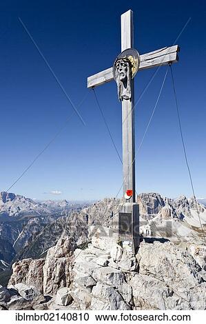 Cross on the Mt. Paternkofel, Mt. Schwalbenkofel in the back, Sexten, South Tyrol, Dolomites, South Tyrol, Italy, Europe View Large Photo Image Stock Image - Cross on the Mt. Paternkofel, Mt. Schwalbenkofel in the back, Sexten, South Tyrol, Dolomites, South Tyrol, Italy, Europe. Fotosearch