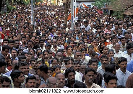 Crowd of people, Varkala, Kerala, South India, India, Asia View Large Photo Image Stock Image - Crowd of people, Varkala, Kerala, South India, India, Asia. Fotosearch
