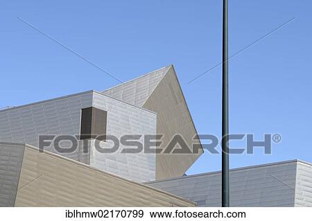 Stock Photo - Cubic architecture, roofs, Denver Art Museum, Civic Center Cultural Complex, Denver, Colorado, USA, PublicGround, North America. Fotosearch
