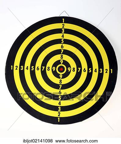 Stock Photo - Dartboard, darts, throwing game. Fotosearch