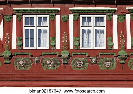 Detail of a half-timbered house, Koenigsberg in Bavaria, Hassberge, Lower Franconia, Franconia, Bavaria, Germany, Europe, PublicGround, Europe View Large Photo Image Stock Photo - Detail of a half-timbered house, Koenigsberg in Bavaria, Hassberge, Lower Franconia, Franconia, Bavaria, Germany, Europe, PublicGround, Europe. Fotosearch