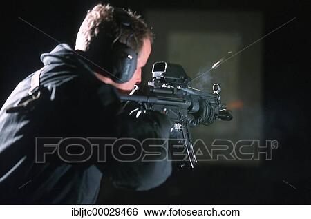 DEU, Germany: Shooting range. Police SWAT Team, for arresting armed and dangerous criminals. They are specialists for rescuing hostages. They have special weapons and equipment. View Large Photo Image Stock Photograph - DEU, Germany: Shooting range. Police SWAT Team, for arresting armed and dangerous criminals. They are specialists for rescuing hostages. They have special weapons and equipment.. Fotosearch