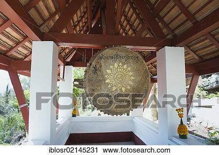 Drum tower on Phousi Mountain, Luang Prabang, Laos, Indochina, Asia View Large Photo Image Stock Image - Drum tower on Phousi Mountain, Luang Prabang, Laos, Indochina, Asia. Fotosearch