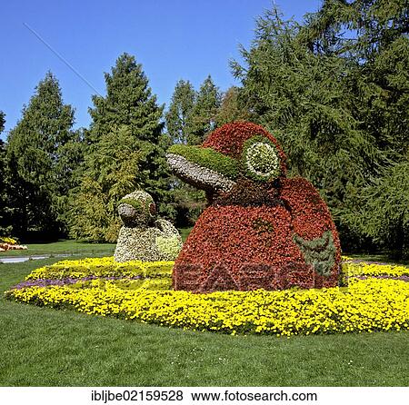 Ducks made of flowers, park on the Flower Island of Mainau on Lake Constance, Baden-Wuerttemberg, Germany, Europe View Large Photo Image Stock Photo - Ducks made of flowers, park on the Flower Island of Mainau on Lake Constance, Baden-Wuerttemberg, Germany, Europe. Fotosearch