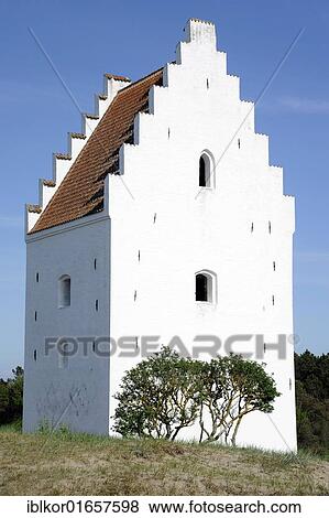 Dunes with the tower of the sand-engulfed Buried Church, Skagen, Jutland, Denmark, Europe View Large Photo Image Stock Photo - Dunes with the tower of the sand-engulfed Buried Church, Skagen, Jutland, Denmark, Europe. Fotosearch