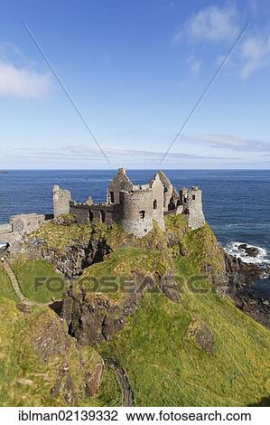 Dunluce Castle, Antrim Coast, County Antrim, Northern Ireland, Great Britain, Europe View Large Photo Image Stock Image - Dunluce Castle, Antrim Coast, County Antrim, Northern Ireland, Great Britain, Europe. Fotosearch