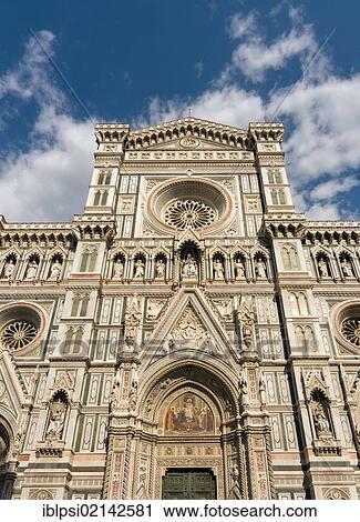 Stock Image - Duomo or Basilica di Santa Maria del Fiore, Basilica of Saint Mary of the Flower, Florence Cathedral, Firenze, Toscana, Tuscany, Italy, Europe. Fotosearch