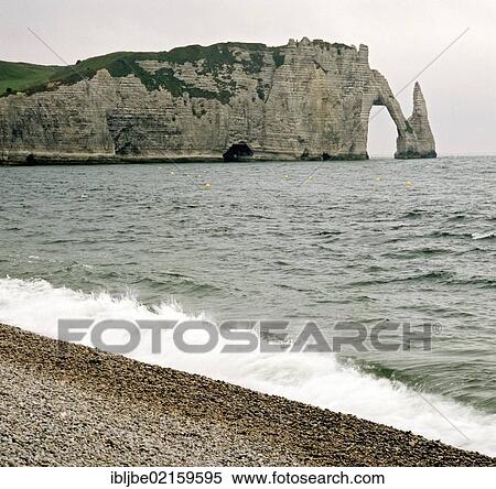Etretat, natural stone arch, Atlantic Ocean, Normandy, France, Europe View Large Photo Image Stock Photography - Etretat, natural stone arch, Atlantic Ocean, Normandy, France, Europe. Fotosearch