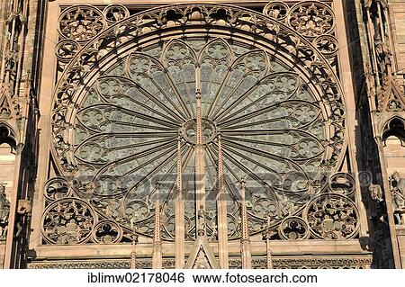 Exterior view of the rose window, main entrance, west facade, Strasbourg Cathedral, Cathedral of Our Lady of Strasbourg, Strasbourg, Bas-Rhin department, Alsace, France, Europe, PublicGround, Europe View Large Photo Image Stock Photograph - Exterior view of the rose window, main entrance, west facade, Strasbourg Cathedral, Cathedral of Our Lady of Strasbourg, Strasbourg, Bas-Rhin department, Alsace, France, Europe, PublicGround, Europe. Fotosearch