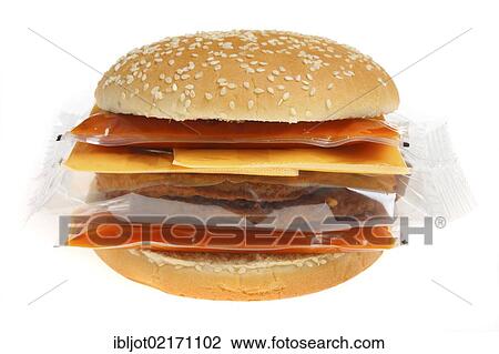 Fast food, individually packaged ingredients from the refrigerator to make your own hamburger with cheese View Large Photo Image Stock Image - Fast food, individually packaged ingredients from the refrigerator to make your own hamburger with cheese. Fotosearch