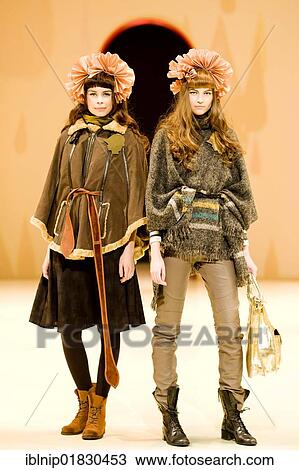Stock Image - Female models at Copenhagen International Fashion Fair, Copenhagen, Denmark, Europe. Fotosearch