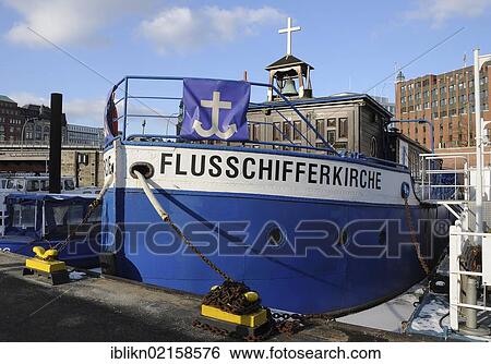 Flussschifferkirche, Boatman's Church, Port of Hamburg, Hamburg, Germany, Europe View Large Photo Image Stock Photograph - Flussschifferkirche, Boatman's Church, Port of Hamburg, Hamburg, Germany, Europe. Fotosearch