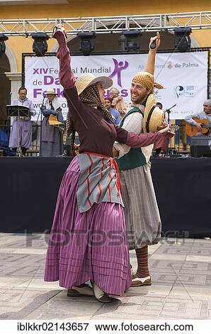 Folk dance in Palma de Mallorca, Majorca, Balearic Islands, Spain, Europe View Large Photo Image Stock Photo - Folk dance in Palma de Mallorca, Majorca, Balearic Islands, Spain, Europe. Fotosearch