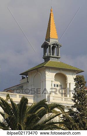 Former Winter Palace Hotel, Menton, Alpes Maritimes, Provence-Alpes-Côte d'Azur Region, France, Mediterranean, Europe View Large Photo Image Stock Image - Former Winter Palace Hotel, Menton, Alpes Maritimes, Provence-Alpes-Côte d'Azur Region, France, Mediterranean, Europe. Fotosearch