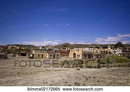 Stock Photography - Fort Bravo, western town, former film set, now a tourist attraction, Tabernas, Andalusia, Spain, Europe. Fotosearch