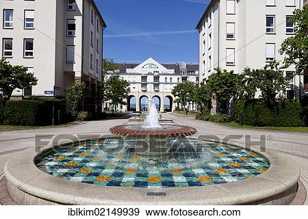 Fountain, Kaestrich quarter, Mainz, Rhineland-Palatinate, Germany, Europe View Large Photo Image Stock Photo - Fountain, Kaestrich quarter, Mainz, Rhineland-Palatinate, Germany, Europe. Fotosearch