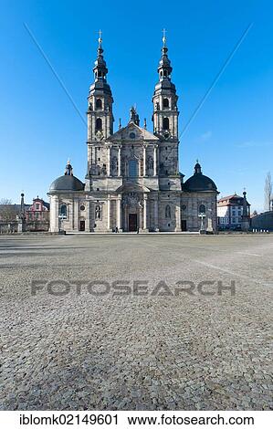 Stock Image - Fulda Cathedral, built by Johann Dientzenhofer, 1704 - 1712, Fulda, Hesse, Germany, Europe. Fotosearch