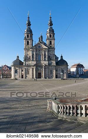 Fulda Cathedral, built by Johann Dientzenhofer, 1704 - 1712, Fulda, Hesse, Germany, Europe View Large Photo Image Stock Photo - Fulda Cathedral, built by Johann Dientzenhofer, 1704 - 1712, Fulda, Hesse, Germany, Europe. Fotosearch
