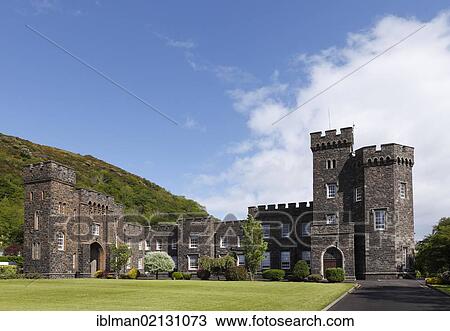 Stock Image - Garron Tower, St Killian's College, Glens of Antrim, County Antrim, Northern Ireland, United Kingdom, Europe. Fotosearch