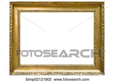 Stock Image - Gilded picture frame. Fotosearch
