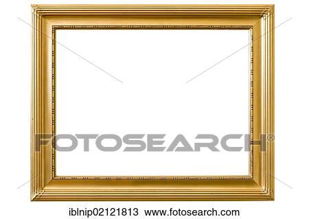 Stock Image - Gilded picture frame. Fotosearch