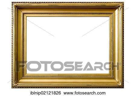 Stock Photograph - Gilded picture frame. Fotosearch