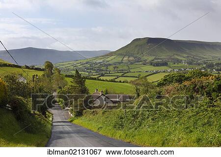 Glenballyemon Valley near Cushendall, Glens of Antrim, County Antrim, Northern Ireland, United Kingdom, Europe View Large Photo Image Stock Photo - Glenballyemon Valley near Cushendall, Glens of Antrim, County Antrim, Northern Ireland, United Kingdom, Europe. Fotosearch