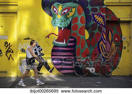 Stock Photography - Graffiti, Spuistraat, Amsterdam, Netherlands. Fotosearch