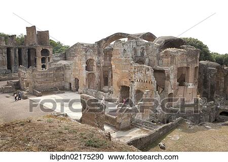 Great Baths and Praetorium Pavilion at Hadrian's Villa, Villa Adriana, Tivoli, Italy, Europe View Large Photo Image Stock Image - Great Baths and Praetorium Pavilion at Hadrian's Villa, Villa Adriana, Tivoli, Italy, Europe. Fotosearch