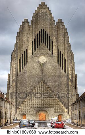 Grundtvigs Church in Copenhagen, Denmark, Europe View Large Photo Image Stock Photo - Grundtvigs Church in Copenhagen, Denmark, Europe. Fotosearch