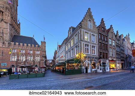 Guild houses with street restaurants on Grote Markt market square, historic town centre of Bruges, UNESCO World Heritage Site, West Flanders, Flemish Region, Belgium, Europe View Large Photo Image Stock Image - Guild houses with street restaurants on Grote Markt market square, historic town centre of Bruges, UNESCO World Heritage Site, West Flanders, Flemish Region, Belgium, Europe. Fotosearch