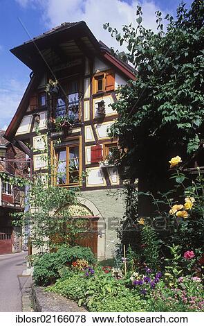 Half-timbered house, the Honigzipfel, Kuenzelsau, Hohenlohe, Baden-Wuerttemberg, Germany, Europe View Large Photo Image Stock Photo - Half-timbered house, the Honigzipfel, Kuenzelsau, Hohenlohe, Baden-Wuerttemberg, Germany, Europe. Fotosearch
