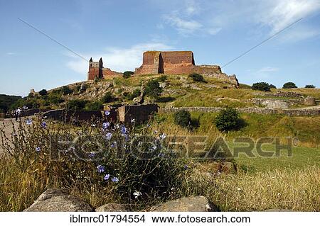 Hammershus castle ruins, Bornholm, Denmark, Europe View Large Photo Image Picture - Hammershus castle ruins, Bornholm, Denmark, Europe. Fotosearch