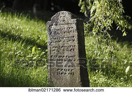 Headstone on a Jewish cemetery, Floss, Upper Palatinate, Bavaria, Germany, Europe, PublicGround, Europe View Large Photo Image Stock Photograph - Headstone on a Jewish cemetery, Floss, Upper Palatinate, Bavaria, Germany, Europe, PublicGround, Europe. Fotosearch