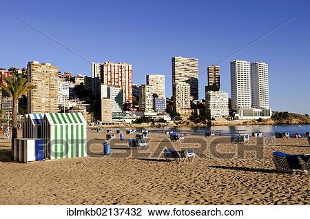 High-rise buildings on Playa Levante beach, Benidorm, Spain, Europe View Large Photo Image Stock Image - High-rise buildings on Playa Levante beach, Benidorm, Spain, Europe. Fotosearch