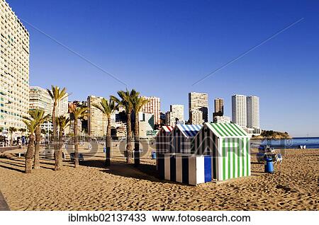 High-rise buildings on Playa Levante beach, Benidorm, Spain, Europe View Large Photo Image Stock Image - High-rise buildings on Playa Levante beach, Benidorm, Spain, Europe. Fotosearch