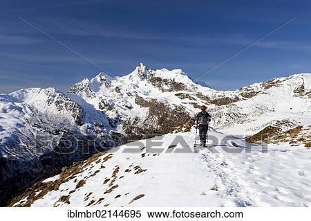 Hiker ascending Penser Weisshorn Mountain above Penser Joch Pass, summit of Penser Weisshorn Mountain at the rear, Sarn Valley, Alto Adige, Italy, Europe View Large Photo Image Stock Photography - Hiker ascending Penser Weisshorn Mountain above Penser Joch Pass, summit of Penser Weisshorn Mountain at the rear, Sarn Valley, Alto Adige, Italy, Europe. Fotosearch