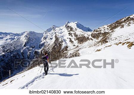 Hiker on the ascent to Mt. Penser Weissenhorn above the Penser Joch pass, behind the peak of Mt. Penser Weissenhorn, Sarn Valley, South Tyrol, Italy, Europe View Large Photo Image Stock Image - Hiker on the ascent to Mt. Penser Weissenhorn above the Penser Joch pass, behind the peak of Mt. Penser Weissenhorn, Sarn Valley, South Tyrol, Italy, Europe. Fotosearch