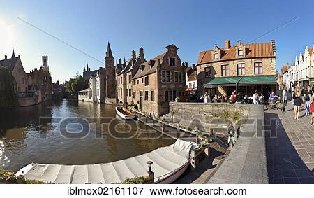 Historic Centre at Rozenhoedkaai, Quai of the Rosary, historic town centre of Bruges, UNESCO World Heritage Site, West Flanders, Flemish Region, Belgium, Europe View Large Photo Image Stock Photo - Historic Centre at Rozenhoedkaai, Quai of the Rosary, historic town centre of Bruges, UNESCO World Heritage Site, West Flanders, Flemish Region, Belgium, Europe. Fotosearch