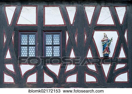 Historic half-timbered house, detail view, Fulda, Rhoen district, Hesse, Germany, Europe View Large Photo Image Stock Image - Historic half-timbered house, detail view, Fulda, Rhoen district, Hesse, Germany, Europe. Fotosearch