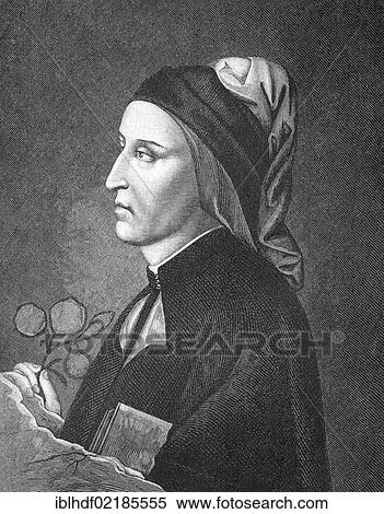 Historical drawing from the 19th century, portrait of Dante Alighieri, 1265 - 1321, an Italian poet and philosopher View Large Photo Image Stock Photography - Historical drawing from the 19th century, portrait of Dante Alighieri, 1265 - 1321, an Italian poet and philosopher. Fotosearch