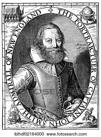 Historical illustration from the 19th Century, portrait of Captain John Smith, 1579 - 1631, English colonist in America View Large Photo Image Stock Image - Historical illustration from the 19th Century, portrait of Captain John Smith, 1579 - 1631, English colonist in America. Fotosearch