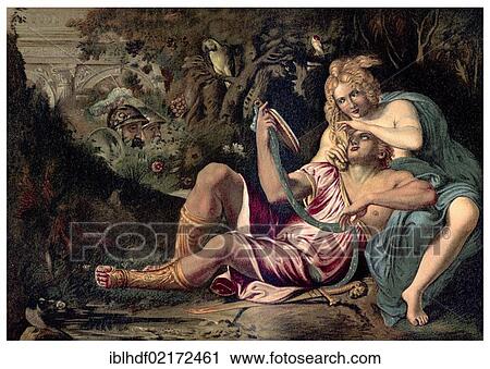 Historical illustration from the 19th Century, after a painting by Annibale Carracci, 1560-1609, a painter in the Baroque style, Jerusalem Delivered, La Gerusalemme Liberata, an epic poem by Torquato Tasso, 1544 - 1595, an Italian poet View Large Photo Image Stock Image - Historical illustration from the 19th Century, after a painting by Annibale Carracci, 1560-1609, a painter in the Baroque style, Jerusalem Delivered, La Gerusalemme Liberata, an epic poem by Torquato Tasso, 1544 - 1595, an Italian poet. Fotosearch