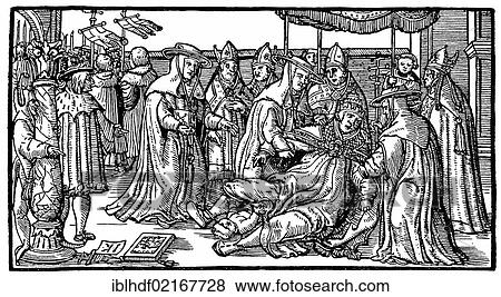 Historical illustration from the 19th Century, depiction of the birth of Pope Joan after a woodcut from the 14th Century View Large Photo Image Stock Photo - Historical illustration from the 19th Century, depiction of the birth of Pope Joan after a woodcut from the 14th Century. Fotosearch