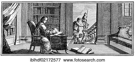 Historical illustration from the 19th century, the study in the villa at Padua by Pietro Bembo, 1470 - 1547, an Italian humanist scholar and cardinal View Large Photo Image Stock Photo - Historical illustration from the 19th century, the study in the villa at Padua by Pietro Bembo, 1470 - 1547, an Italian humanist scholar and cardinal. Fotosearch