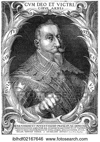Historical illustration from the 19th Century, Gustav II Adolf, 1594 - 1632, King of Sweden from the ruling family of Vasa View Large Photo Image Stock Photograph - Historical illustration from the 19th Century, Gustav II Adolf, 1594 - 1632, King of Sweden from the ruling family of Vasa. Fotosearch