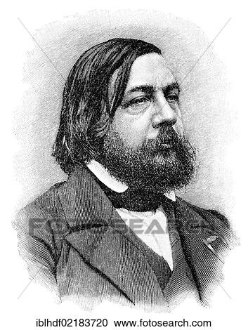 Historical print from the 19th century, portrait of Theophile Gautier, 1811 - 1872, a French writer View Large Photo Image Stock Image - Historical print from the 19th century, portrait of Theophile Gautier, 1811 - 1872, a French writer. Fotosearch