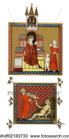 Historical print from the 19th century, from a manuscript dating from the 14th century, depiction of the biblical story by Guiart Desmoulins or Guyart des Moulins, Guyart des Moulins, author of the first French Bible written in prose, Bible Historiale View Large Photo Image Stock Image - Historical print from the 19th century, from a manuscript dating from the 14th century, depiction of the biblical story by Guiart Desmoulins or Guyart des Moulins, Guyart des Moulins, author of the first French Bible written in prose, Bible Historiale. Fotosearch